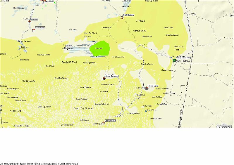 Track Tunesienreise 2008 südlicher teil